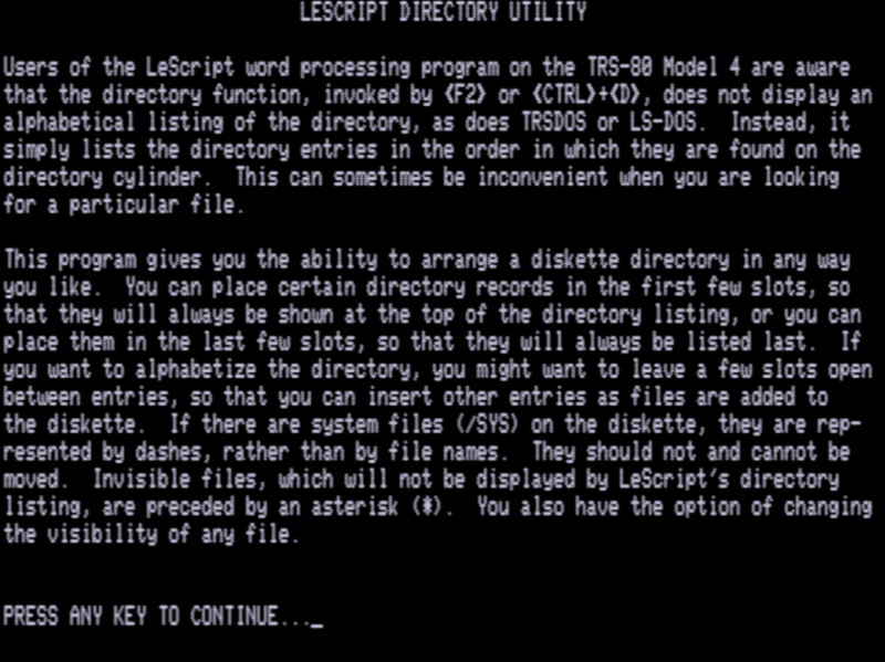 Screen shot